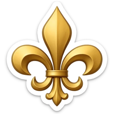 Fleur de lis with state of Louisiana  sticker