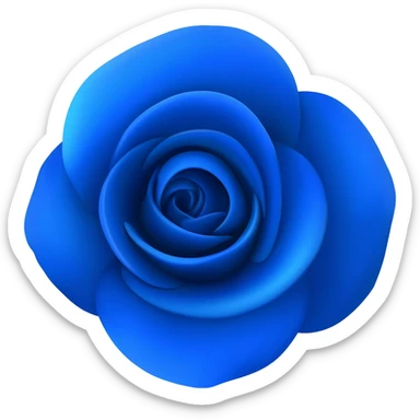 Rosa azul sticker