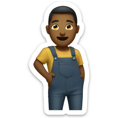 Pulling out a pocket  sticker