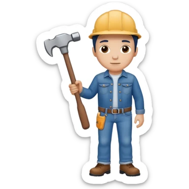 a creative clothing making a jeans  sticker