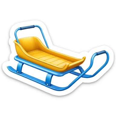 plastic sled sticker