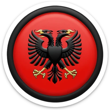 Make an albanian flag and put UÇK  on it with a circle  sticker