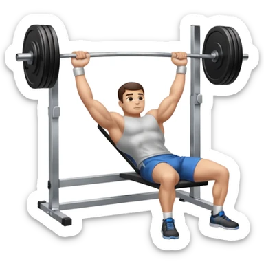 bench press with barbell sticker