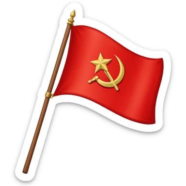 Je veux le drapeau de l'URSS en emojis  sticker