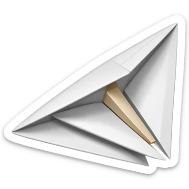 paper plane sticker