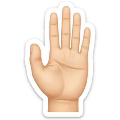 hand emoji showing the Chinese martial arts salute with one fist pressed into the open palm, clear gesture sticker