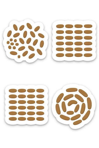 FECI DI ANIMALE A PALLINI LEGGERMENTE ALLUNGATI sticker