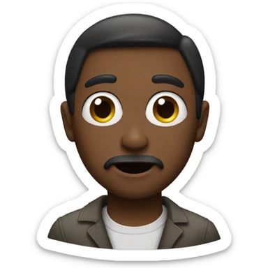 Men saying period  sticker