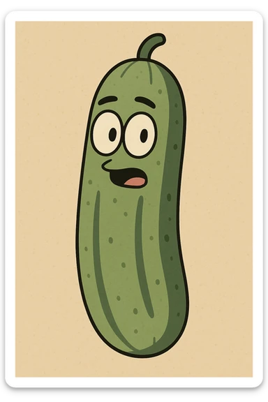 Cucumber sticker