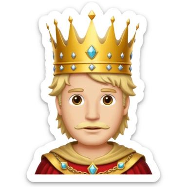 The King of Teaticles! sticker