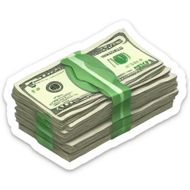 pack of money sticker