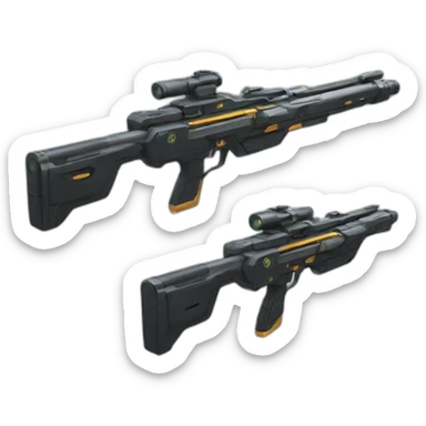 Rifle laser futuristic sticker