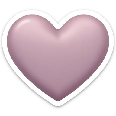 Light mauve heart sticker
