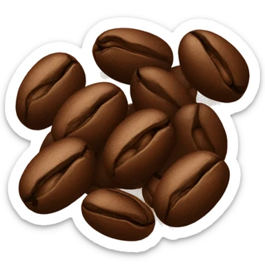 coffee beans sticker