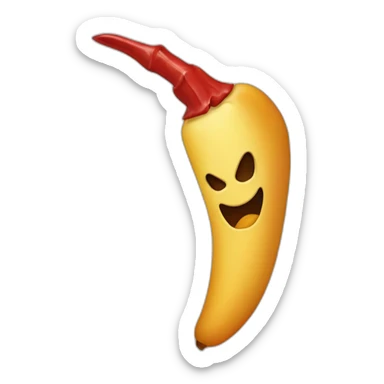 tete marchmalo sous capuche avec corne de diable sticker