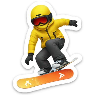 Snowboard sticker