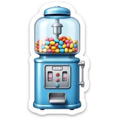 blue Candy machine sticker