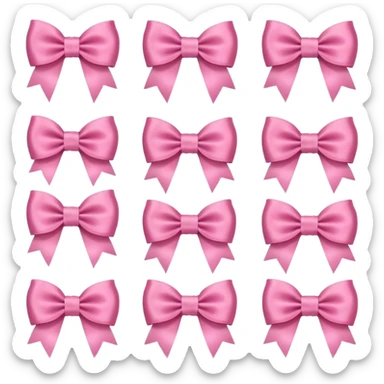 Girly bows sticker