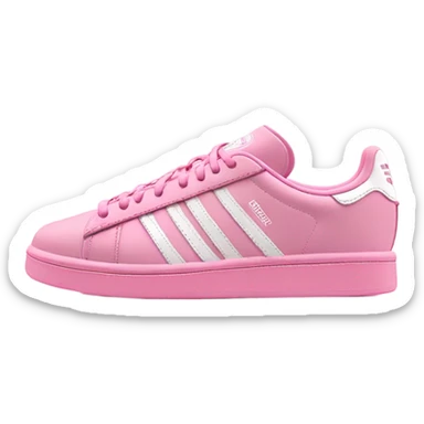 Pink and white adidas campus 4 sticker
