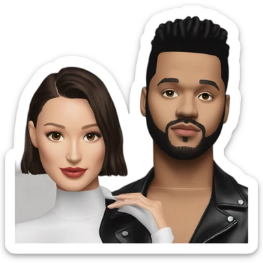 the weeknd and bella hadid sticker