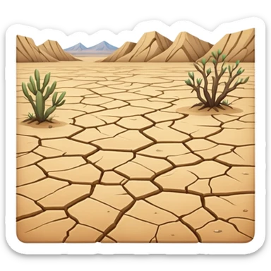 playa landscape sticker
