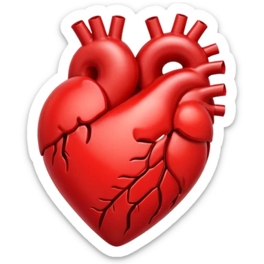 Une cœur qui forme un demi cœur sticker