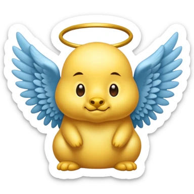 un animal ange de mongolie sticker