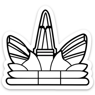 Adidas logo with three stripes sticker