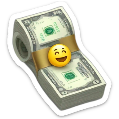 Billet de 1000 € sur un pied sticker