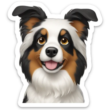 Dog hen mixture sticker