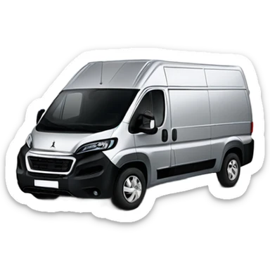Peugeot boxer als van in silber sticker