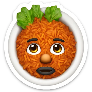 African jollof rice  sticker