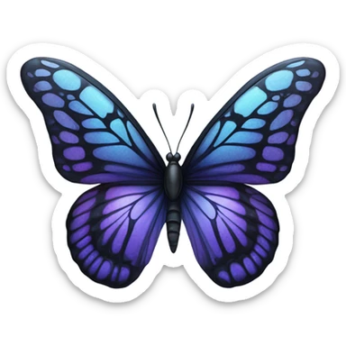 Black Butterfly sticker