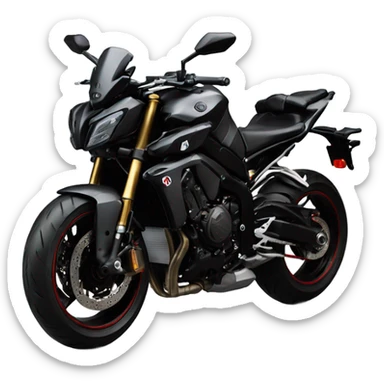 Yamaha mt 10 bike black sticker