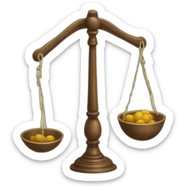 Balanza jurídico sticker