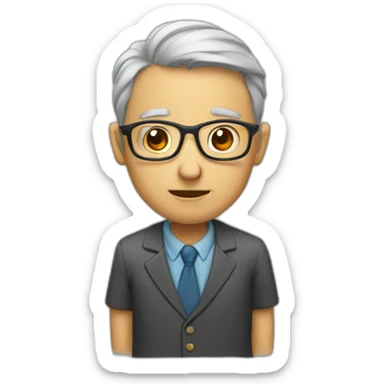 Professor with a mental disorder sticker