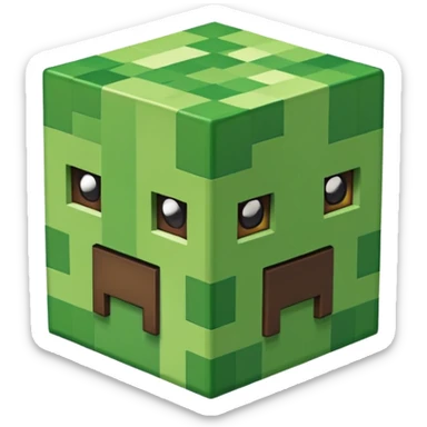 minecraft logo sticker