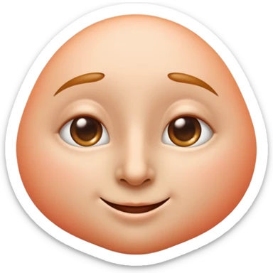 smooth glossy emoji of a human nose with soft peach skin tone, strong highlight on the tip and bridge, gentle gradient from top to bottom, realistic but clean emoji style, soft shadows inside the nostrils, minimal details, centered on a light pastel background

 sticker