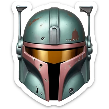 Mandalorian helmet sticker