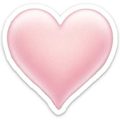 Light pink heart sticker