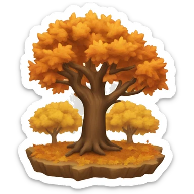 autumn tree sticker