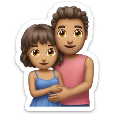 Doudou et amour sticker