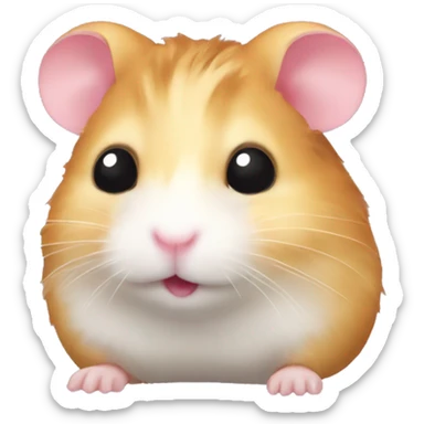 Hamster with a 🎀 sticker