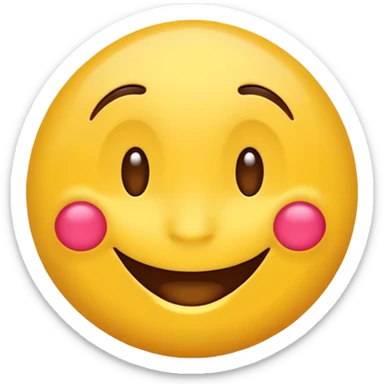 a whimsical flaboyant goofy emoji sticker