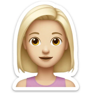 white skin, family of 3 sticker