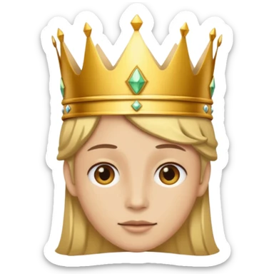 aggiungi una corona sulla testa sticker