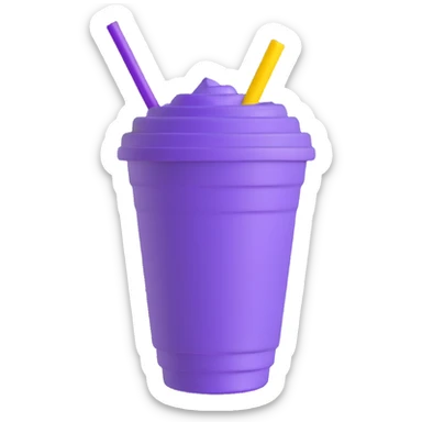 purple drink in styrofoam cup sticker