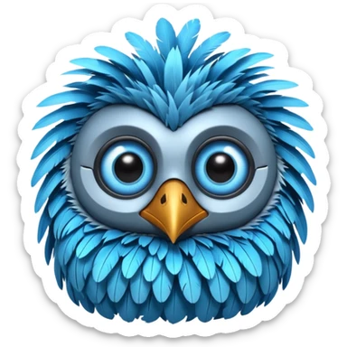 Brightbill from The Wild Robot movie sticker