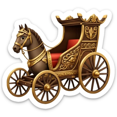 Roman chariot sticker