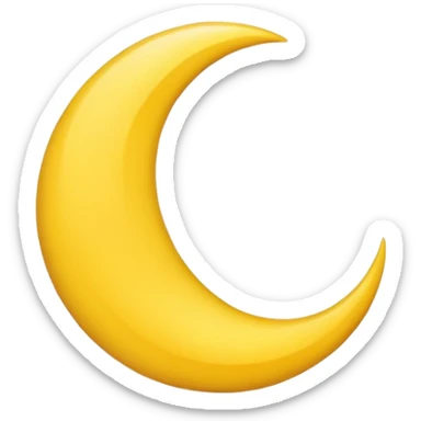 crescent moon sticker